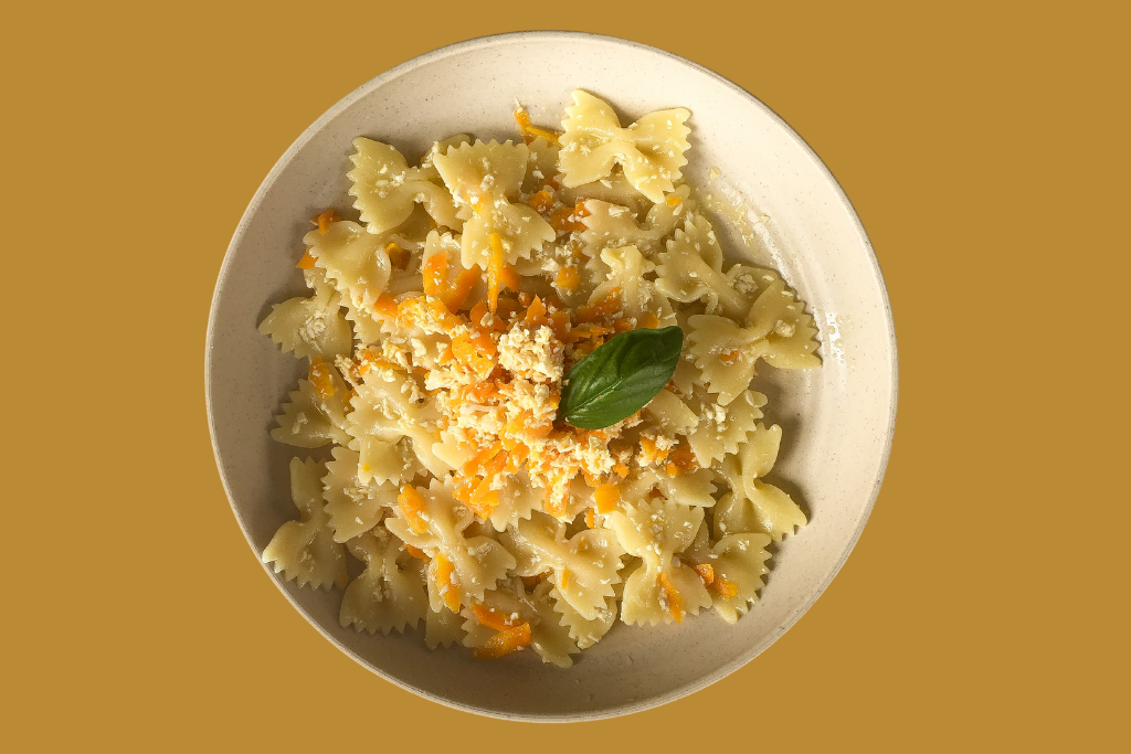 Fusilli con julienne di verdure per autosvezzamento 